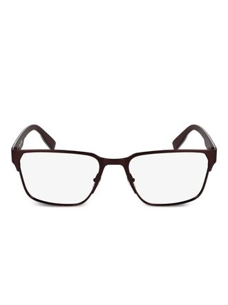 Lacoste rectangle-frame glasses - Red