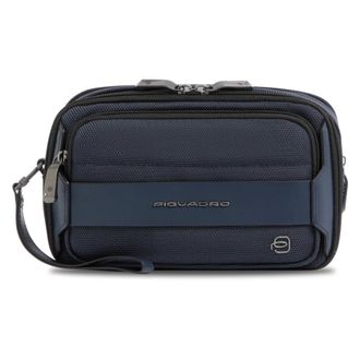 Piquadro Heren, Tassen, Blauw, Maat: ONE Size Leer
