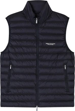 A|X Armani Exchange Mouwloze donsjas met volledige ritssluiting - Heren - Bodywarmers - Zwart - S - Jassen