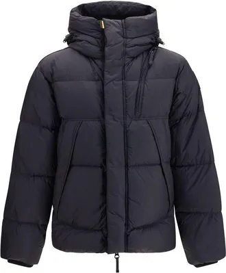 Parajumpers Black Goose Down Full-Length Mens Jacket