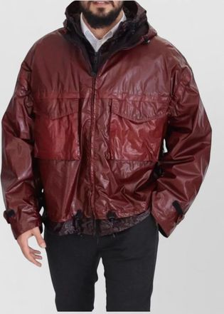 Dolce & Gabbana hooded cotton raincoat