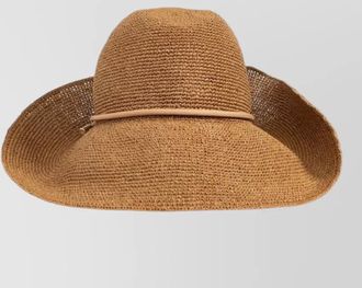 Emporio Armani woven wide brim sun hat