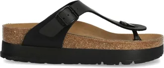 Birkenstock Gizeh slides - women - Birko-Flor/Cork/Rubber - 39 Regular - Black
