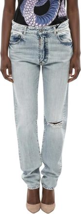 Dsquared2 Light Blue Regular High Rise Jeans