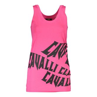 Cavalli Sleeveless Tops, female, Pink, Size: XS Tank Top