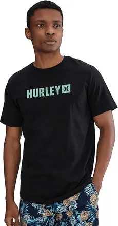 Hurley The Box Short Sleeve Mens T Shirt Black : 2XL, Cotton