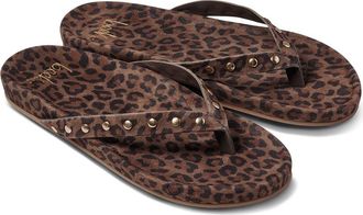 beek Tringa Flip Flop in Black Leopard at Nordstrom, Size 11