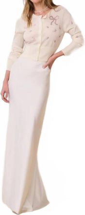 LoveShackFancy Maurine Maxi Skirt In Ivory