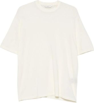 Hev&ograve; Spinazzola Knit T-Shirt - male - Hevo - T-Shirts - Beige - S - Tops