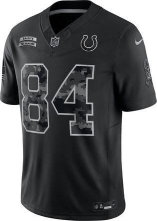 Nike Tyler Warren Indianapolis Colts Salute to Service Nike Mens Dri-FIT NFL Limited Jersey in Black | SSLM00AF3E-N5E