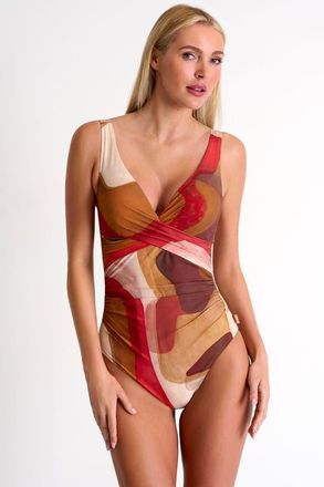 Shan Classic One-Piece Swimsuit in Print at Nordstrom, Size 14