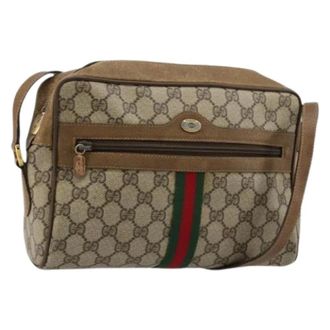 Gucci Pre-owned Cross Body Bags, female, Beige, Size: ONE SIZE Pre-owned Vintage Shoulder Bag