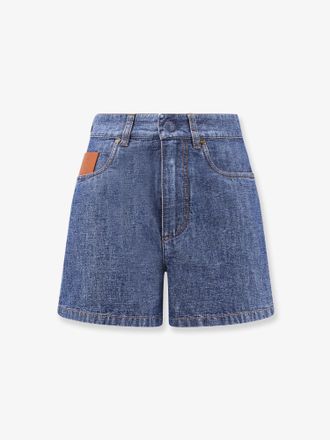 Fendi Shorts in denim chambray - FENDI - gender_Woman