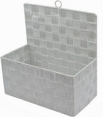 Trade Shop Trade Shop - Cestino Porta Oggetti Cesto Tessuto Grigio Chiaro Organizer Multiuso Casa 79090