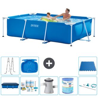 Intex Piscina Con Estructura Rectangular - 260x160x65 Cm - 7-piezas S40101