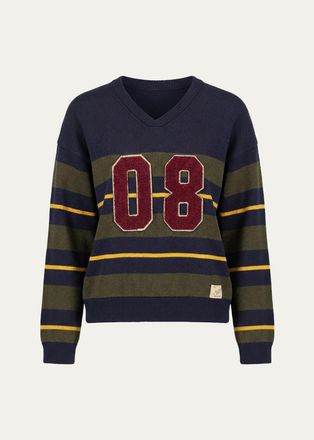 Sea New York Mina Striped Varsity Sweater
