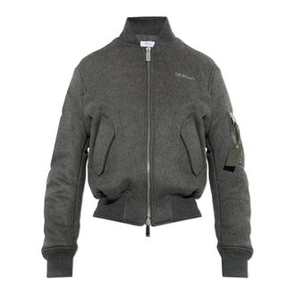 Off-white Chaqueta de cachemir - Jackets - Mujer - Gris - XS