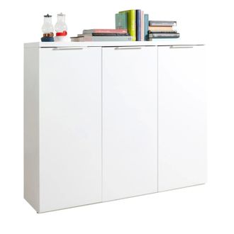 Composad Mueble Organizador Mundi 3 Puertas Blanco Lacado 120x35x102,30