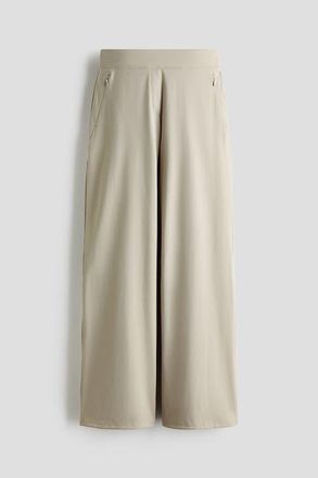 H&M Four-way Stretch Wide Trousers in Beige at Nordstrom, Size X-Large