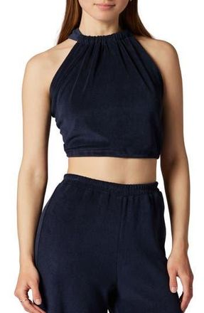 Joie Anika Tie Back Crop Halter Top in Peacoat at Nordstrom Rack, Size Small
