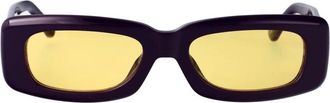 The Attico Mini Marfa Zonnebril - Dames - Zonnebrillen - Paars - 52 MM - Accessoires
