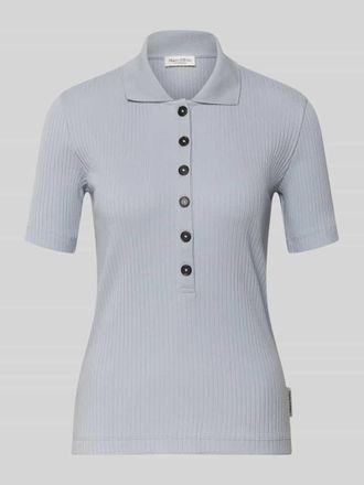 Marc O'Polo Slim Fit Poloshirt aus Baumwoll-Modal-Mix in Hellblau, Gr&ouml;&szlig;e XXL