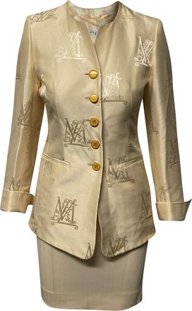 Escada x Margaretha Ley Skirt Suit Set in Cream Cotton