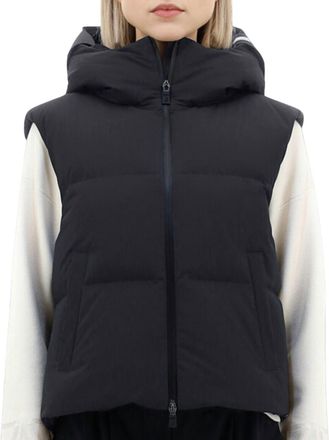 Herno Womens Laminar Sleeveless Jacket In Black