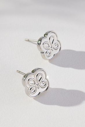 Maeve Logo Stud Earrings