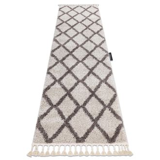 RugsX Rugsx - Alfombra, Alfombra De Pasillo Berber Troik Crema - Para La Cocina, Entrada, Pasillo Beige 70x250 Cm