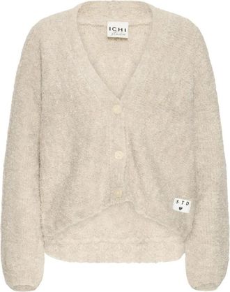 Ichi Ihblarisa CA Strik 20124597 - Dames - Vesten - Beige - XL - Truien & Vesten