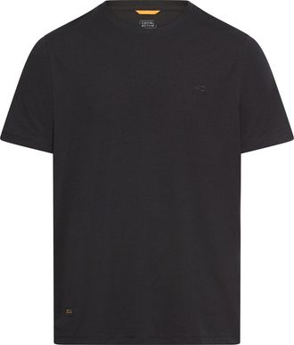 Camel Active T-Shirt CAMEL ACTIVE, Herren, Gr. XXL, asphalt, Jersey, Obermaterial: 71% Baumwolle, 25% Polyester, 4% Elasthan, unifarben, normal h&uuml;ftbedeckend, Rund