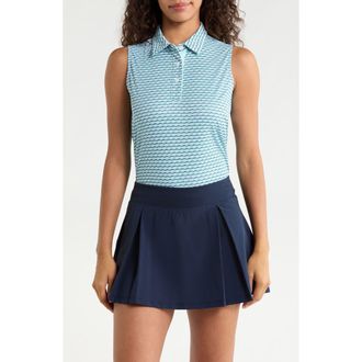 Swannies Gigi Sleeveless Polo Top in Seafoam at Nordstrom, Size Xx-Large