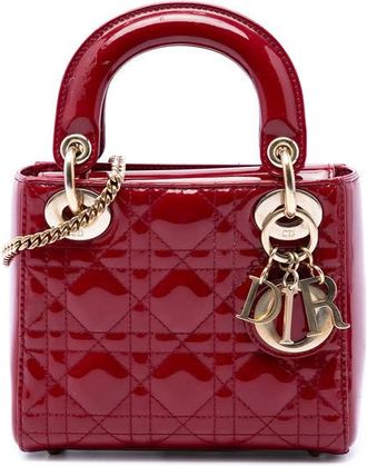 Dior Pre-owned Dior Mini Patent Cannage Lady Satchel Ladies 1J5UWQA9T557J9NG