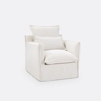 La Redoute Interieurs Fauteuil in dik linnen, Odna