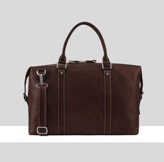 Paul Costelloe Mens Addison Leather Holdall Bag - Brown - One Size