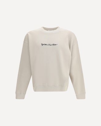 Off-white Script Arrow crewneck Sweatshirt Male XL