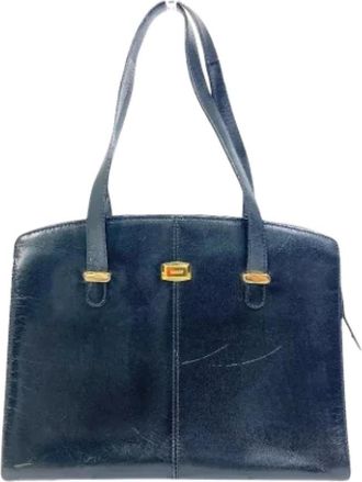 Bally Tweedehands leren schoudertassen - unisex - Vintage Schoudertas - Zwart - ONE Size - Vintage