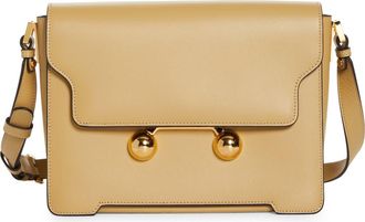 Marni Medium Trunkaroo Leather Shoulder Bag in Nomad at Nordstrom