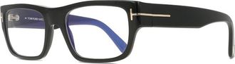 Tom Ford Blue Light Block Rectangular Mens Eyeglasses FT6034-B 001 54