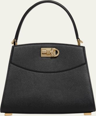 Ferragamo The New Studio Small Box Leather Top-Handle Bag