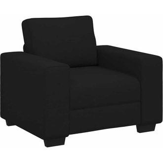 vidaXL Sill&oacute;n De Tela Negro 60 Cm Vidaxl