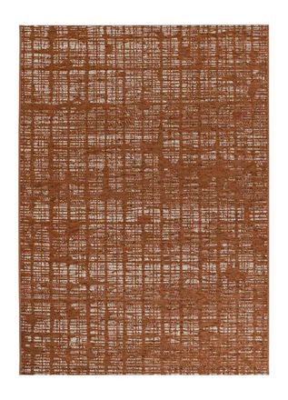 Atticgo Alfombra de exterior abstracta cobre 154x230 cm