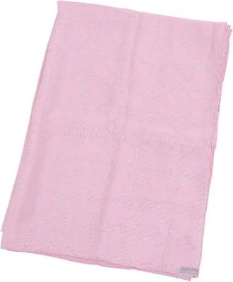 Dior Pre-owned Scarves, female, Pink, Size: ONE SIZE Pre-owned Vintage Silk Scarf