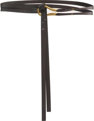 Petit Moments Double Row Belt in Chocolate/Gold at Nordstrom