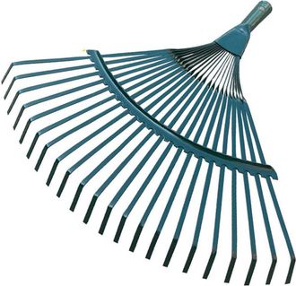 OEM Rastrillo Para C&eacute;sped, 22 P&uacute;as, Cabeza Plana, Alambre De Acero, Para Limpieza De Jardines