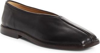Christophe Lemaire Piped Slipper Loafer in Black /Dark Chocolate at Nordstrom, Size 12Us