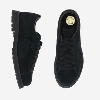 Puma Unisex Trainers Suede Black Leather Sneaker