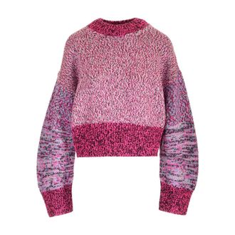 Loewe Multi-Thread Moulin Wool Jumper - female - Loewe - Round-neck Knitwear - Multicolor - M - Knitwear