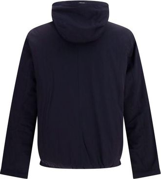 Herno Mens Blue Goose Down Full-Length Jacket Clothing